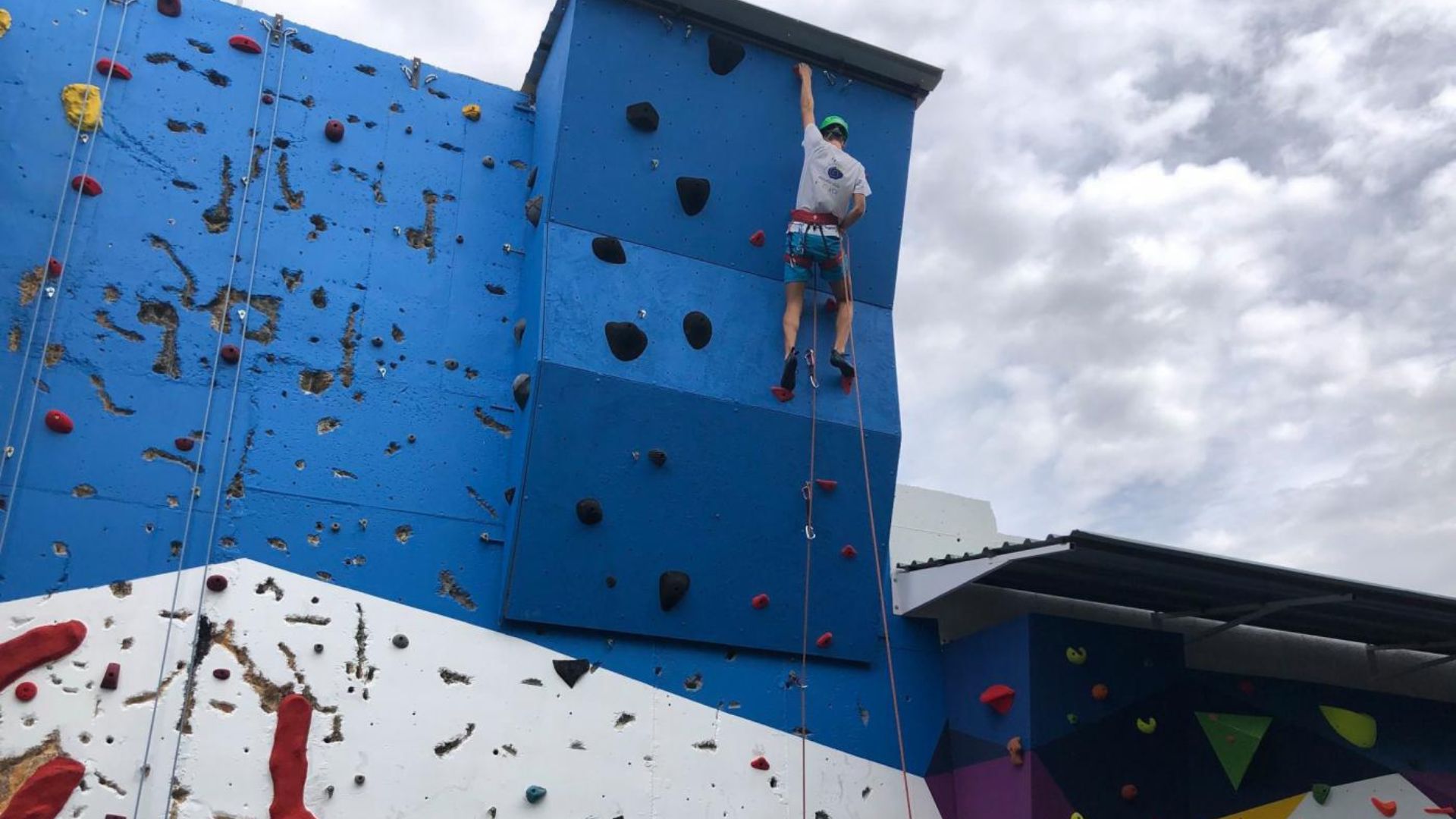 Rocódromo en el Pabellón Ciudad de Chiclana